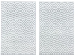 TAPPETO GRIGIO BIANCO 120X180 - RHOMBUS