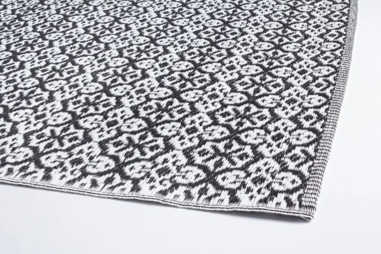 TAPPETO NERO BIANCO 120X180 - TIRRENIA