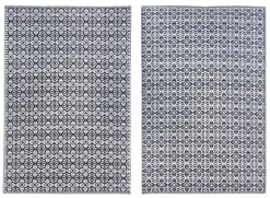 TAPPETO NERO BIANCO 150X210 - TIRRENIA