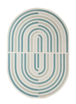 TAPPETO NOUR VERDE OV BLU BEIGE 160X229