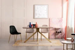 TAVOLINO CON PORTABOTTIGLIE IN METALLO - MARMOL