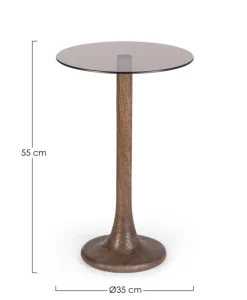 TAVOLINO D35 MARRONE - ABERDEEN