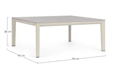 TAVOLINO GERALD 90X90 PELICAN