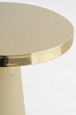 TAVOLINO IN ACCIAIO AVORIO D45.5 - NANDIKA