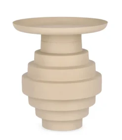 TAVOLINO IN ACCIAIO BEIGE - AMBA