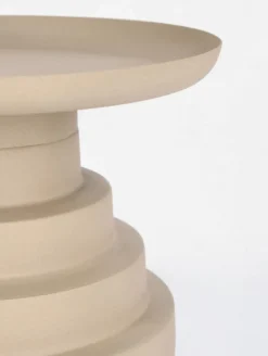 TAVOLINO IN ACCIAIO BEIGE - AMBA
