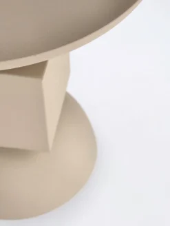 TAVOLINO IN ACCIAIO BEIGE - ALKA
