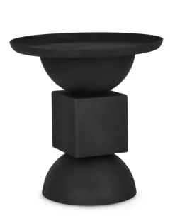 TAVOLINO IN ACCIAIO NERO - ALKA