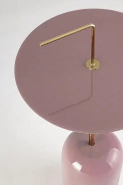 TAVOLINO IN ACCIAIO ROSA D30 - TULASI