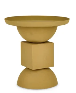 TAVOLINO IN ACCIAIO SENAPE - ALKA