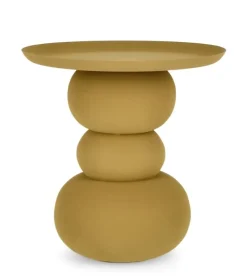 TAVOLINO IN ACCIAIO SENAPE - ALPA