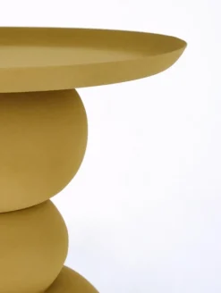 TAVOLINO IN ACCIAIO SENAPE - ALPA