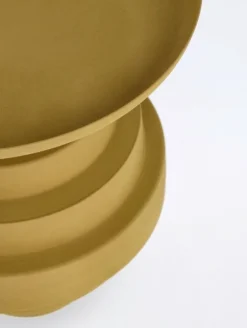 TAVOLINO IN ACCIAIO SENAPE - AMBA