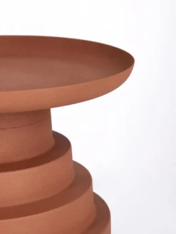 TAVOLINO IN ACCIAIO TERARCOTTA - AMBA