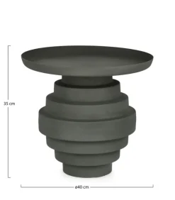 TAVOLINO IN ACCIAIO VERDE - AMBA