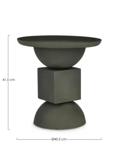 TAVOLINO IN ACCIAIO VERDE - ALKA