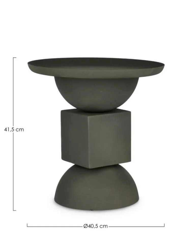 TAVOLINO IN ACCIAIO VERDE - ALKA