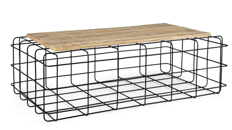 TAVOLINO IN ACCIAIO 110X65 - TRELLIS