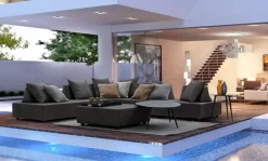 TAVOLINO IN ALLUMINIO ANTRACITE YK13 - RIDLEY