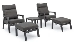 TAVOLINO IN ALLUMINIO ANTRACITE JX55 - KLEDI