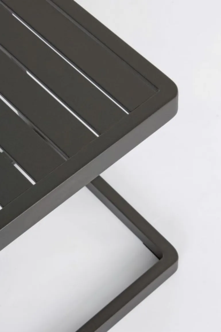 TAVOLINO IN ALLUMINIO ANTRACITE CX23 - KONNOR