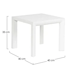 TAVOLINO IN ALLUMINIO BIANCO GK50 - CRUISE