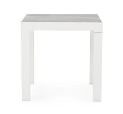 TAVOLINO IN ALLUMINIO BIANCO JX11 - KLEDI