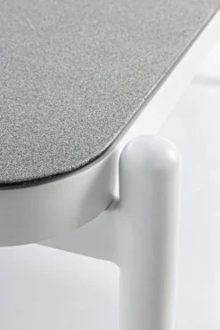 TAVOLINO IN ALLUMINIO BIANCO WG20 - FLORENCIA