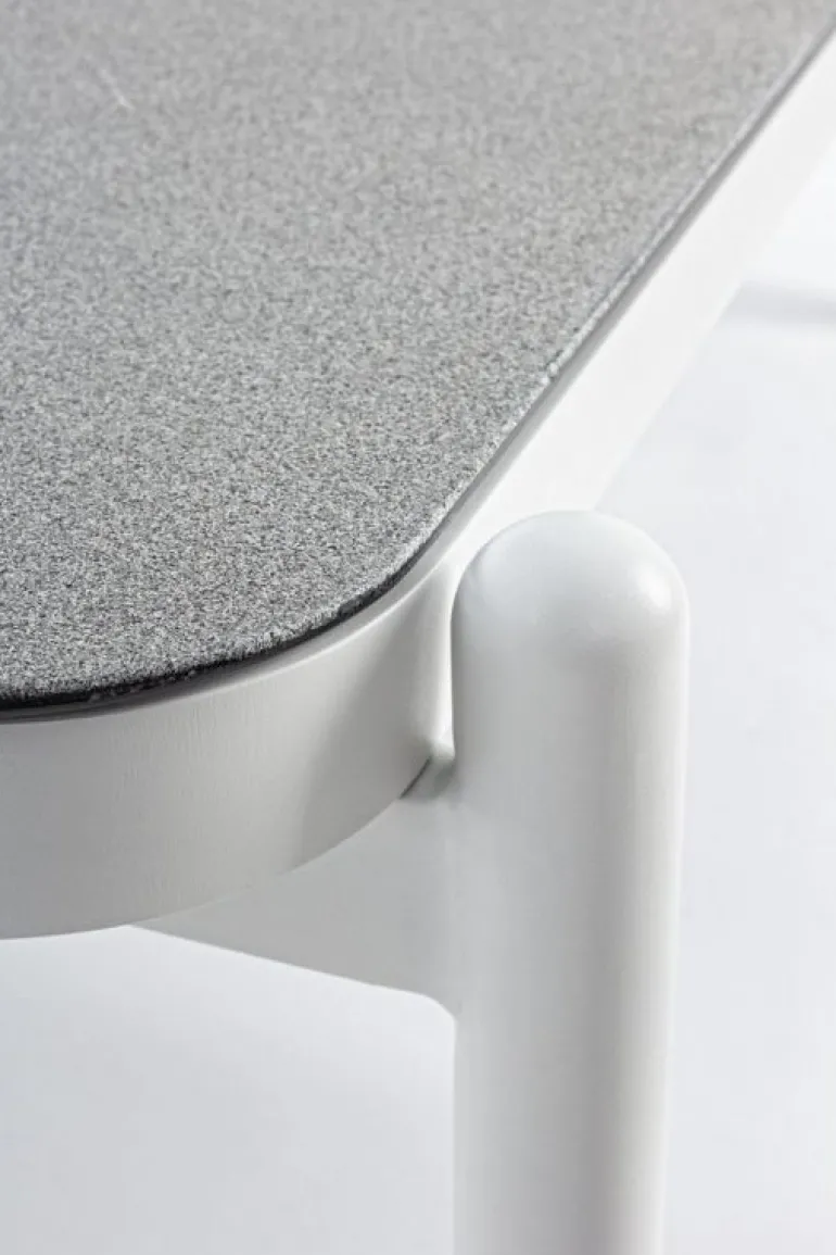 TAVOLINO IN ALLUMINIO BIANCO WG20 - FLORENCIA