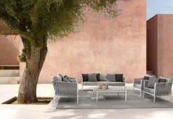 TAVOLINO IN ALLUMINIO BIANCO WG20 - FLORENCIA