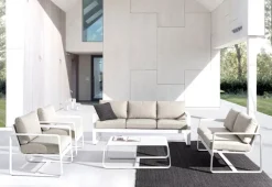 TAVOLINO IN ALLUMINIO BIANCO YK11 - MERRIGAN