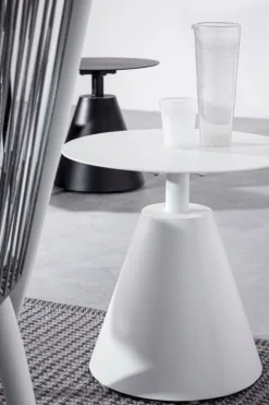 TAVOLINO IN ALLUMINIO D50 BIANCO XK04- ALOHA