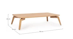 TAVOLINO IN CORDA 120X70 - TAMIRES