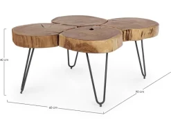 TAVOLINO IN LEGNO - ORBITAL