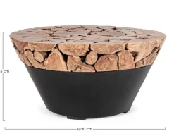 TAVOLINO IN LEGNO D90 - GRENADA