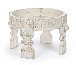 TAVOLINO IN LEGNO D50 BIANCO - YASIR