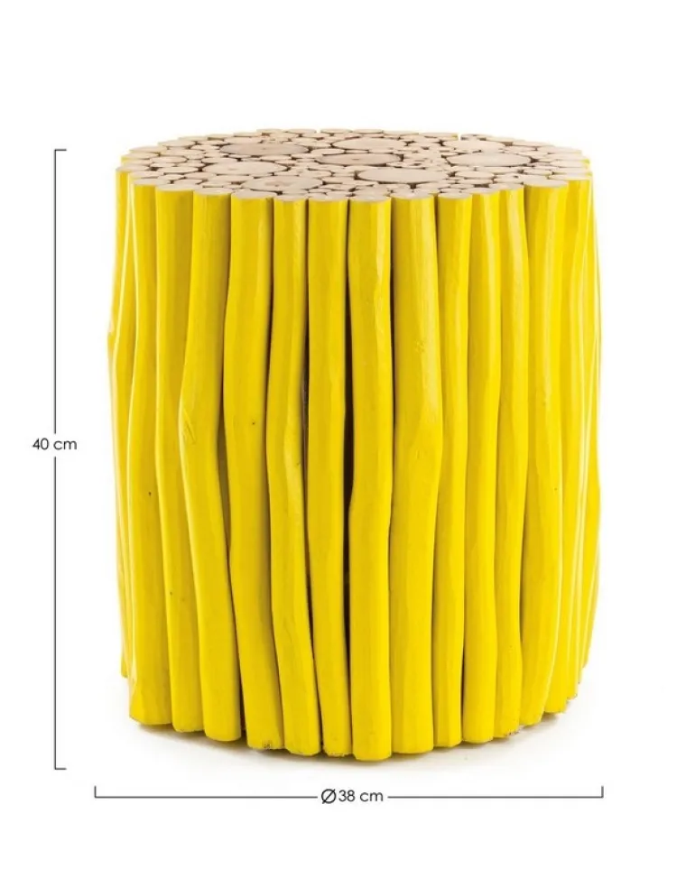 TAVOLINO IN LEGNO GIALLO- GUADALUPE