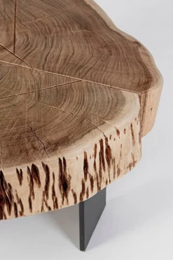 TAVOLINO IN LEGNO NATURAL - KEVAL