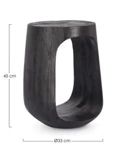 TAVOLINO IN LEGNO NERO - LOPEZ