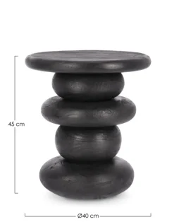 TAVOLINO IN LEGNO NERO - LOPEZ