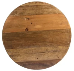 TAVOLINO IN LEGNO RICICLATO GRIGIO D90 - LANCASTER