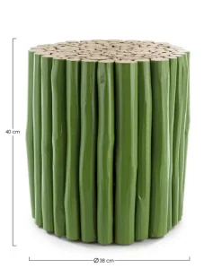 TAVOLINO IN LEGNO VERDE - GUADALUPE