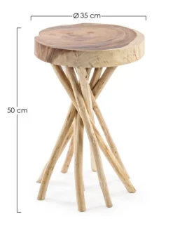 TAVOLINO IN LEGNO 35X35 - SOLIDAD