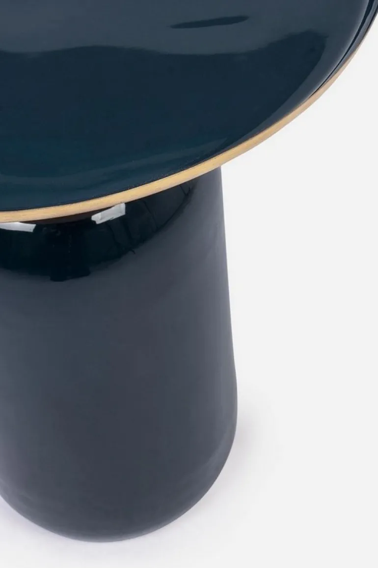 TAVOLINO IN METALLO BLU D40.5 - NALIMA