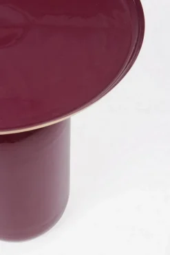 TAVOLINO IN METALLO BURGUNDY D40.5 - NALIMA