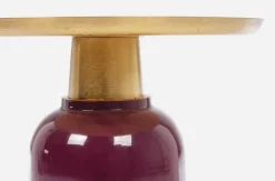 TAVOLINO IN METALLO BURGUNDY D40.5 - NALIMA