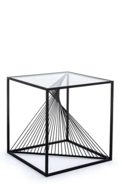 TAVOLINO IN METALLO 48X48 - ESPIRAL