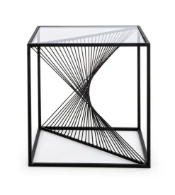 TAVOLINO IN METALLO 48X48 - ESPIRAL