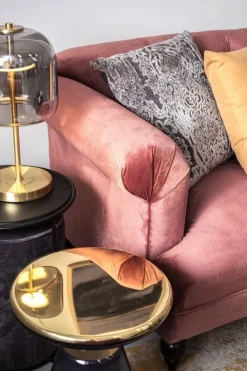 TAVOLINO IN VETRO GRIGIO D36 - MERIEL