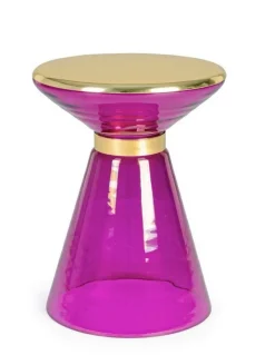 TAVOLINO IN VETRO LILIAC D36 - MERIEL